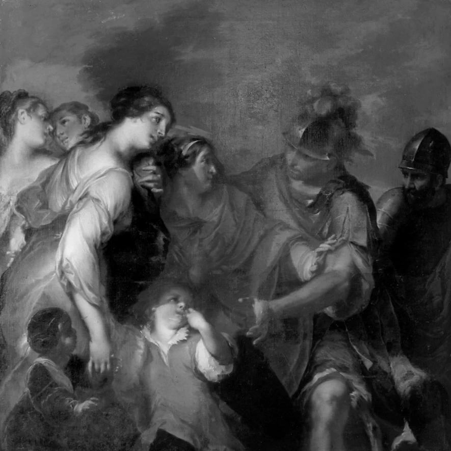 Alessandro Magno riceve l'omaggio della famiglia di Dario - Palazzo d'Arco, Mantova